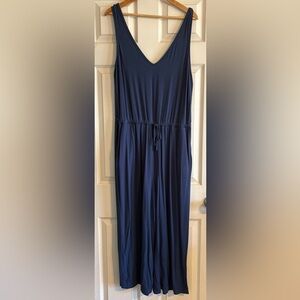 Banana Republic Deep Blue Sleeveless Jumpsuit